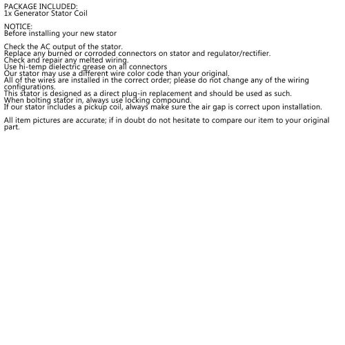 Alternator Magneto Stator for Yamaha VX 1100 Cruiser / Deluxe / Sport 2005-2015|, US $93.61, image 4