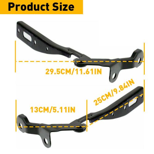 Set of 2 LH Steel & Hood Hinges RH Side For 2013-17 Honda 2013-15 Accord / Sedan, US $23.99, image 2