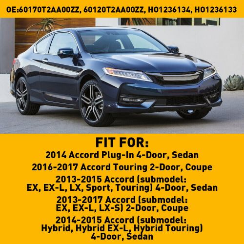 Set of 2 LH Steel & Hood Hinges RH Side For 2013-17 Honda 2013-15 Accord / Sedan, US $23.99, image 3