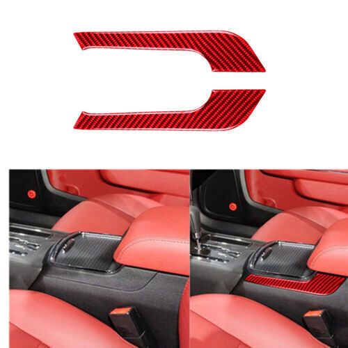 For Dodge Charger Red Carbon Fiber Central Armrest Side Panel Cover Trim 2011-14, US $20.39, image 6