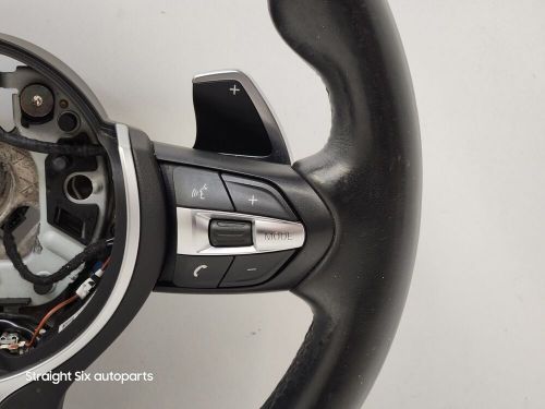 ✅OEM BMW F22 F30 F32 F36 Steering Wheel Heated M Sport Black Leather w/Shifters*, US $449.95, image 4