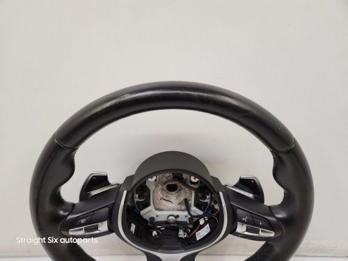 ✅OEM BMW F22 F30 F32 F36 Steering Wheel Heated M Sport Black Leather w/Shifters*, US $449.95, image 12