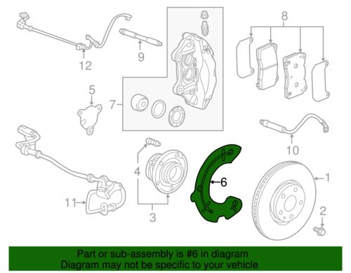 Genuine GM Front Brake Dust Shield 23446728, US $25.84, image 6