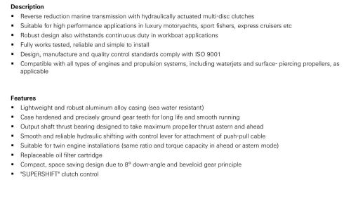 ZF25A Hydraulic Marine Transmission Ratio 1.548, US $2,211.00, image 2