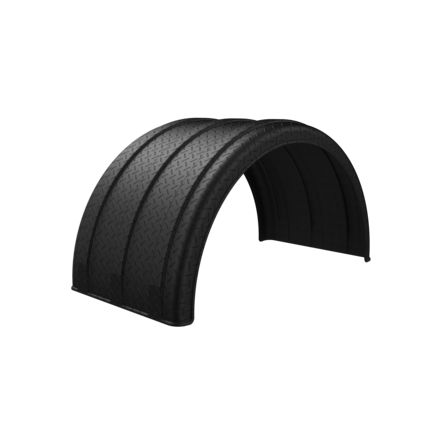Minimizer 10001910 One Piece Single Axle Fender Diamond Plate Black, US $818.40, image 4