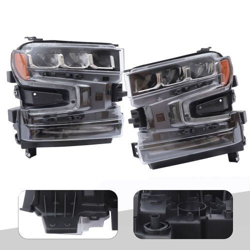 For 2019-2021 Chevrolet Silverado 1500 Pair Left+Right LED Headlights Headlamps, US $434.07, image 13