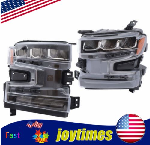 For 2019-2021 Chevrolet Silverado 1500 Pair Left+Right LED Headlights Headlamps, US $434.07, image 16