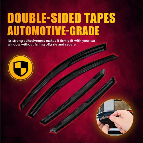 BLACK FOR 2023-2022 HONDA TRIM ACCORD WINDOW VISOR RAIN GUARD, US $39.99, image 12