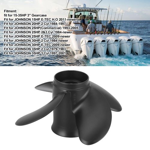 10.3x13in RH Propeller Aluminum Alloy 4pcs Blades Fit For 4 Stroke 25HP Outboard, US $87.48, image 9