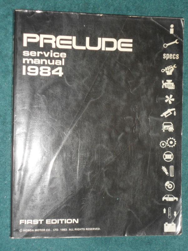 1984 HONDA PRELUDE SHOP MANUAL / ORIGINAL HONDA SERVICE BOOK, US $34.50, image 2