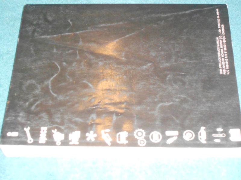 1984 HONDA PRELUDE SHOP MANUAL / ORIGINAL HONDA SERVICE BOOK, US $34.50, image 4