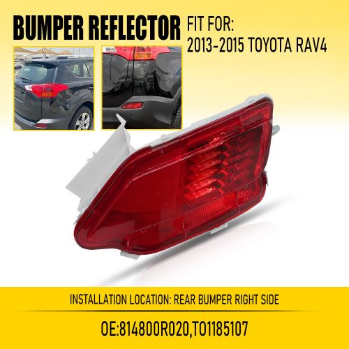 TO1185107 Passenger Rear Bumper Reflector Set For 2013-2015 Toyota RAV4 Right 1X, US $19.99, image 13
