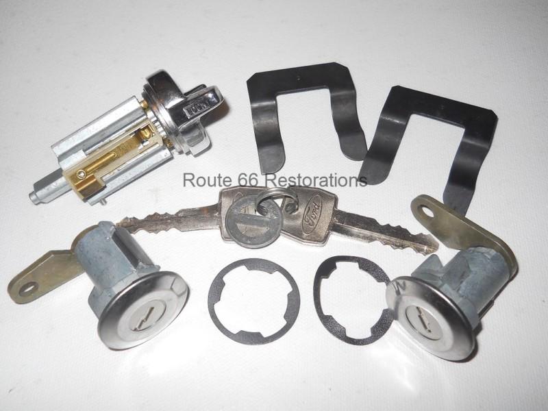 Nos ford mustang ignition  and door lock cylinders with keys 1970 1971 1972 1973