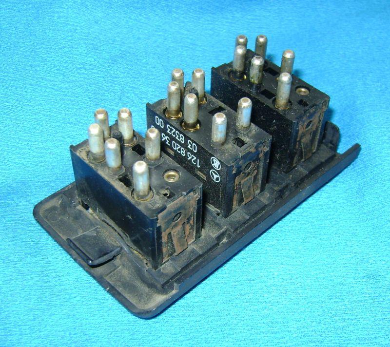 MERCEDES W126 WINDOW, SEAT, HEAT SWITCHES & TRIM RIGHT REAR OEM, US $34.95, image 3