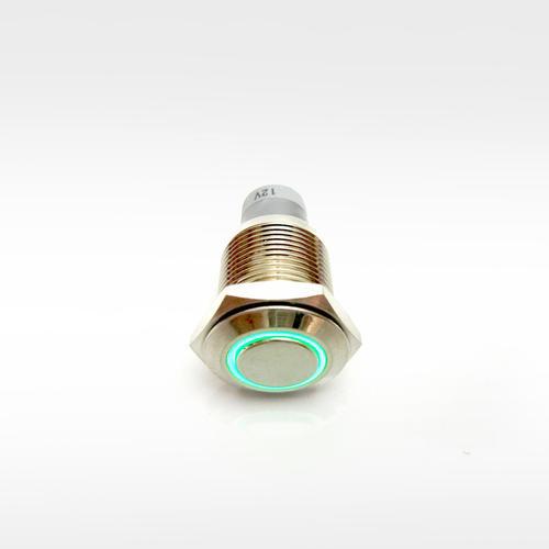 Find Billet Chrome Green LED Push button 5 PACK Hot Rat Street Rod NO