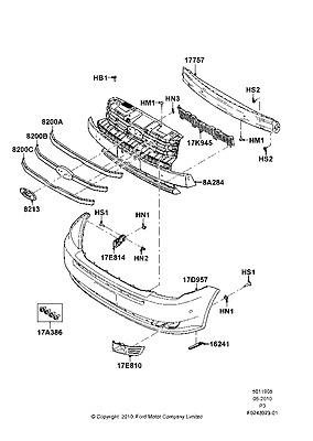 8a8z8200a grille radiator 09 10 11 12 flex