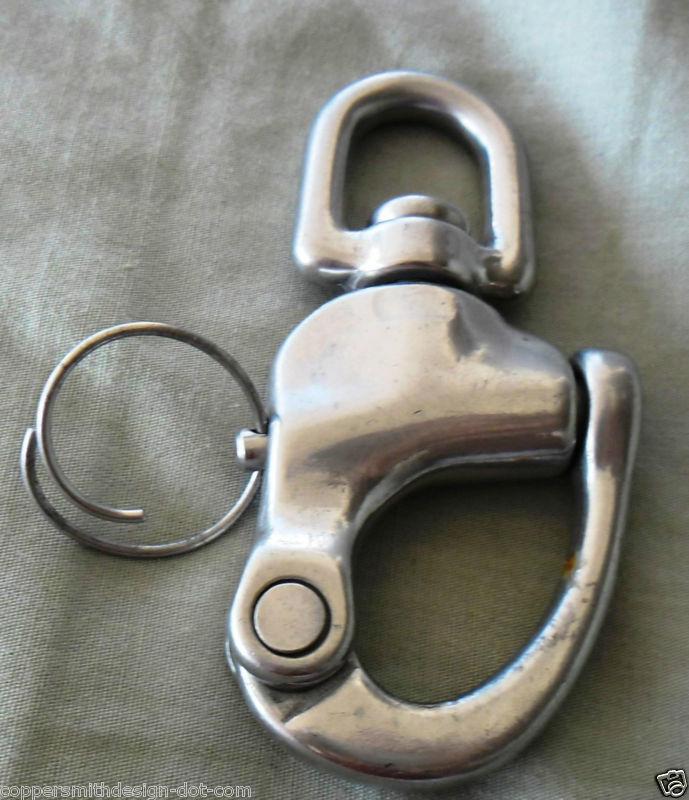 Stainless steel swivel snap shackle 1.5"x3.5"