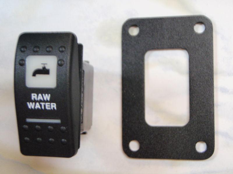 Raw water pump switch w/ psc panel v1d1 black carling contura ii 2 white lighted