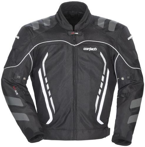 New cortech gx sport air-3 adult textile jacket, black, small/sm