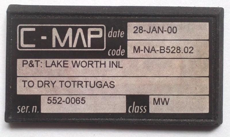 C-map chart chip - lake worth inl. to dry totrtugas (m-na-b528.02)