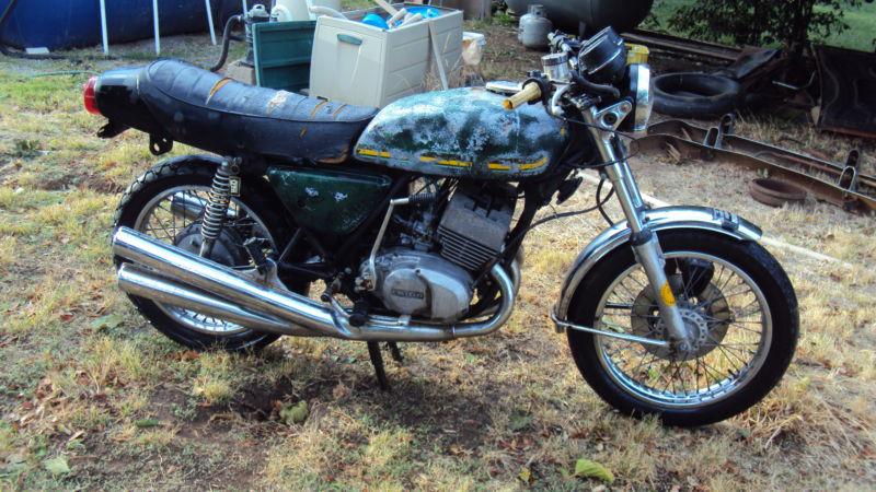 1975 kawasaki s3 400 triple 2 stroke h1 h2 widow maker barn find