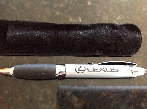 Lexus pen  ballpoint  w/  leather trim in black..  from dealership new