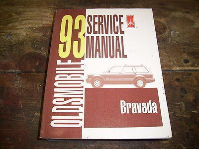 1993 oldsmobile bravada factory issue repair manual