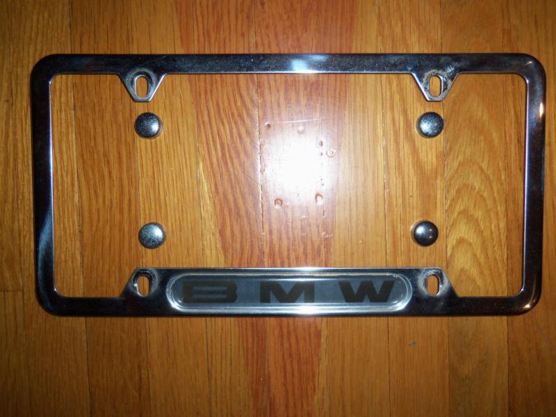 Find BMW OEM Chrome Stainless Steel License Plate Frame in Levittown