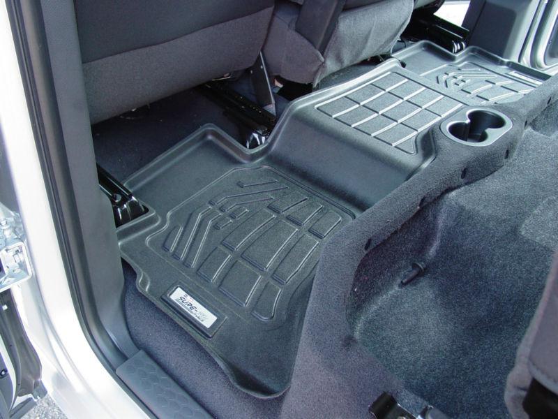 Chevy avalanche 2007 - 2012 1pc black 2nd row floor mats liners 