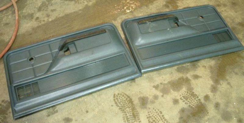 1973 74 75 76 77 78 79 ford pickup truck door panels pair blue lh rh bronco oem