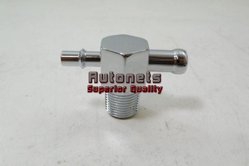 Find Chromed Aluminum T Heater Hose Fittings Tee Intake Manifold 1/2