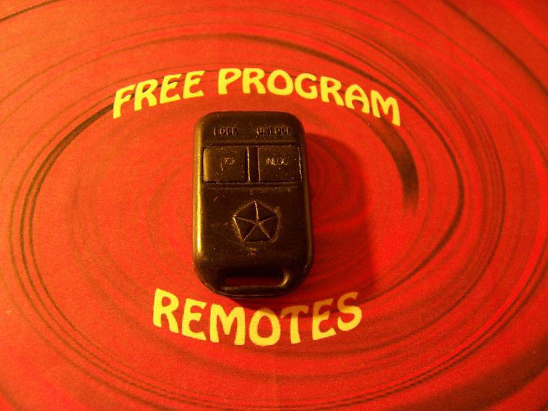 Keyless remote code alarm dodge chrysler goh-mm6-101890