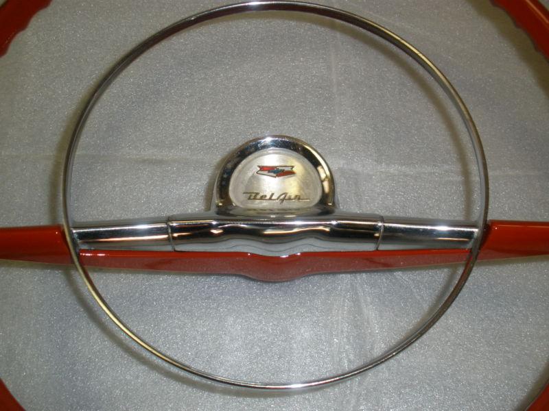 1957 CHEVY BEL AIR 210 STEERING WHEEL ORIGINAL 57, US $380.00, image 2
