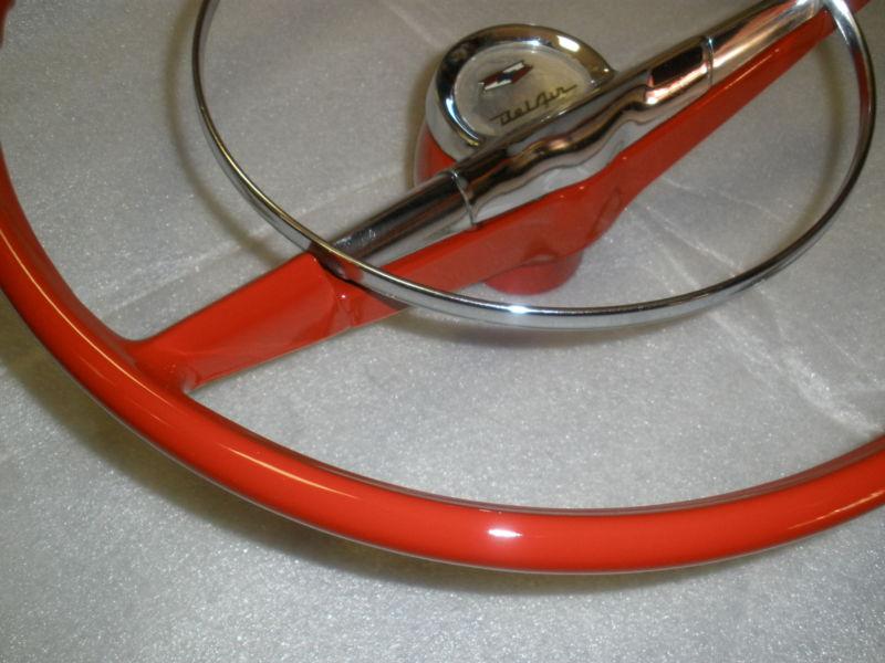 1957 CHEVY BEL AIR 210 STEERING WHEEL ORIGINAL 57, US $380.00, image 3