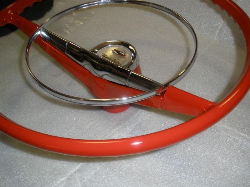 1957 CHEVY BEL AIR 210 STEERING WHEEL ORIGINAL 57, US $380.00, image 4