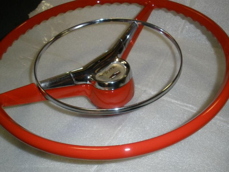 1957 CHEVY BEL AIR 210 STEERING WHEEL ORIGINAL 57, US $380.00, image 5