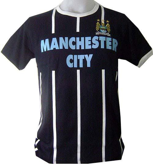 Manchester black football soccer sport mens t-shirt m