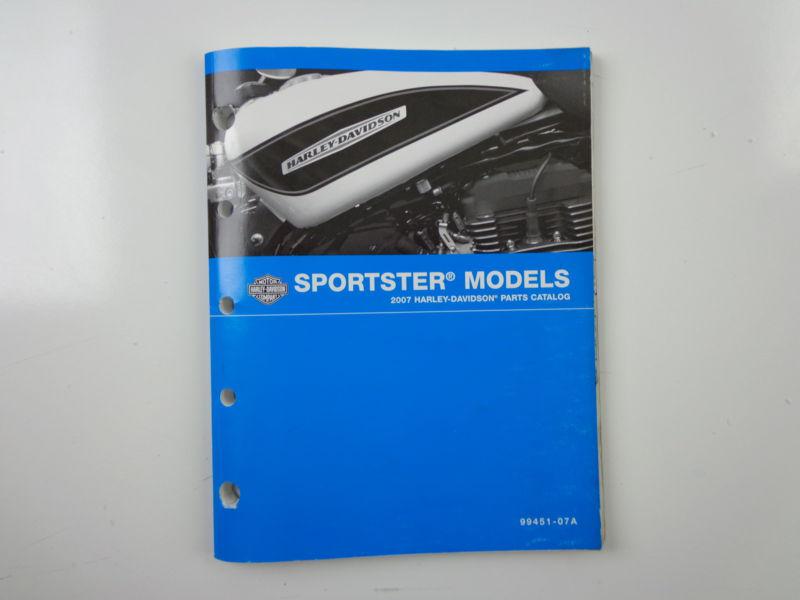 Harley davidson 2007 sportster models parts catalog 99451-07a