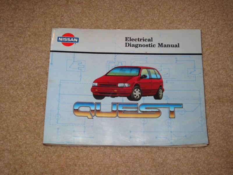1993 nissan quest electrical diagnostic service repair manual