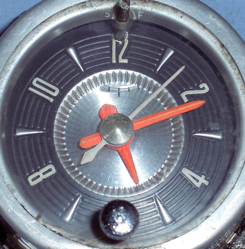 1955 1956 1957 ford fomoco thunderbird clock rebuilt stock 12 volt original nice