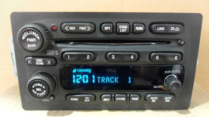 2003 - 2005 gm 6 cd radio silverado suburban tahoe yukon changer 15196057