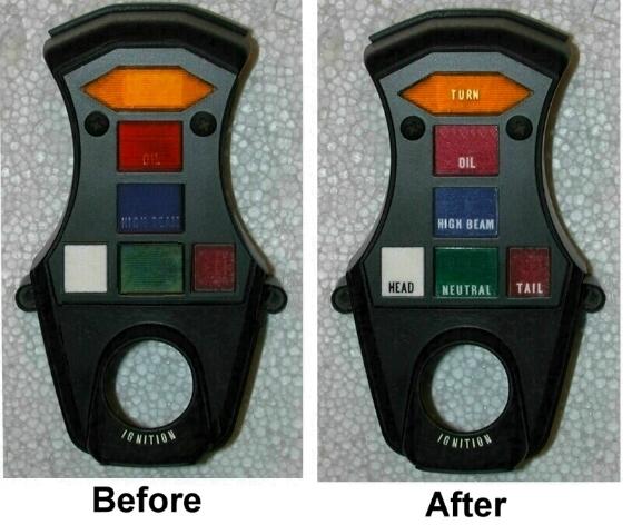 Honda goldwing gl1000 dashboard indicator cluster restoration