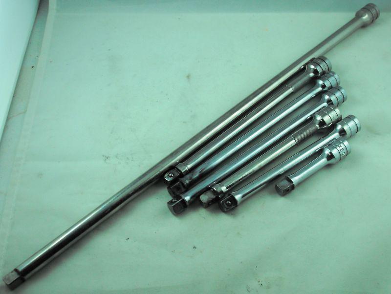 Snap on extension tool lot ~ 7 pieces ~ fx18, fx8, fx6, fx2, fxwk8 & fxwk6