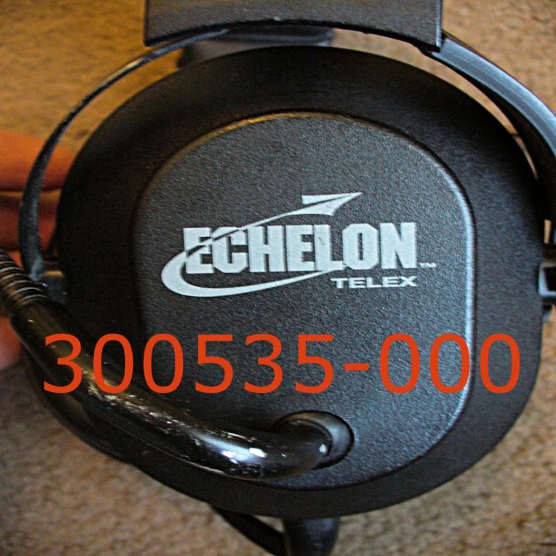 Professional echelon telex radiocom 100  system 300353-000 aviation headset