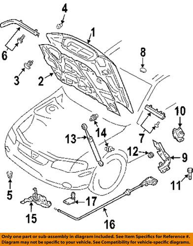 Nissan oem 656012y90a hood-lock