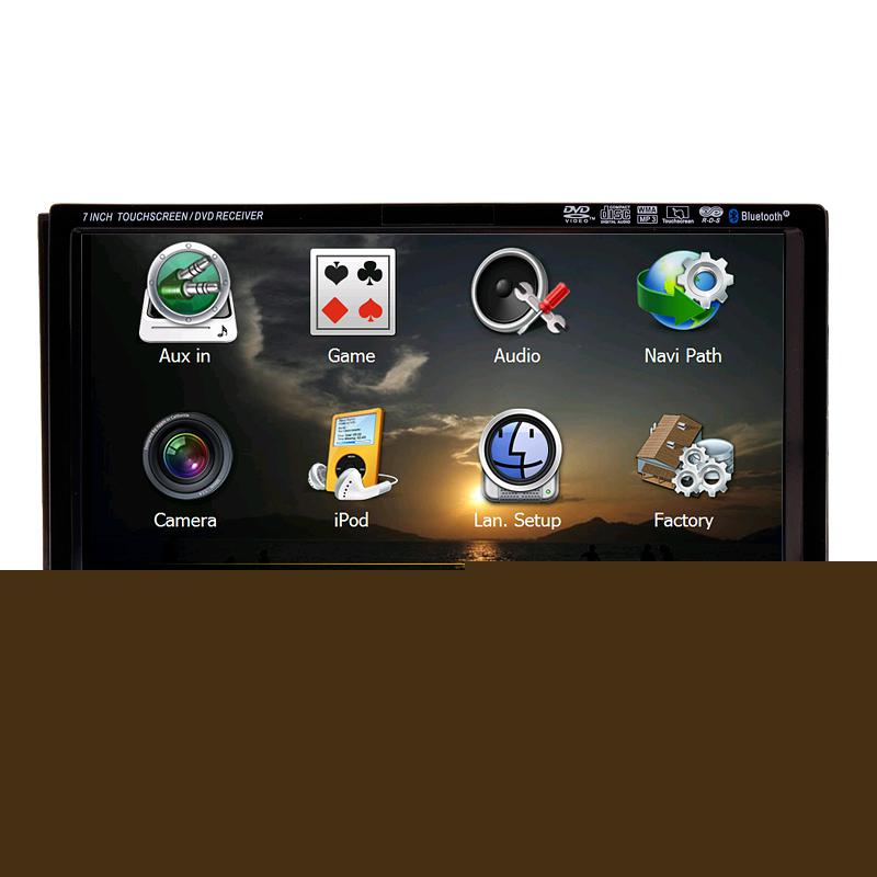 Find 2 Din 7" Car GPS Navigation DVD Radio Player Ipod SD BT TV AUX