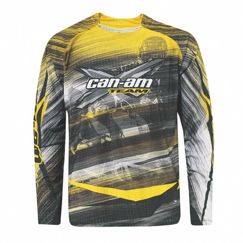 Can am atv men's x-race jersey yellow sz xl outlander/maverick 2863971210