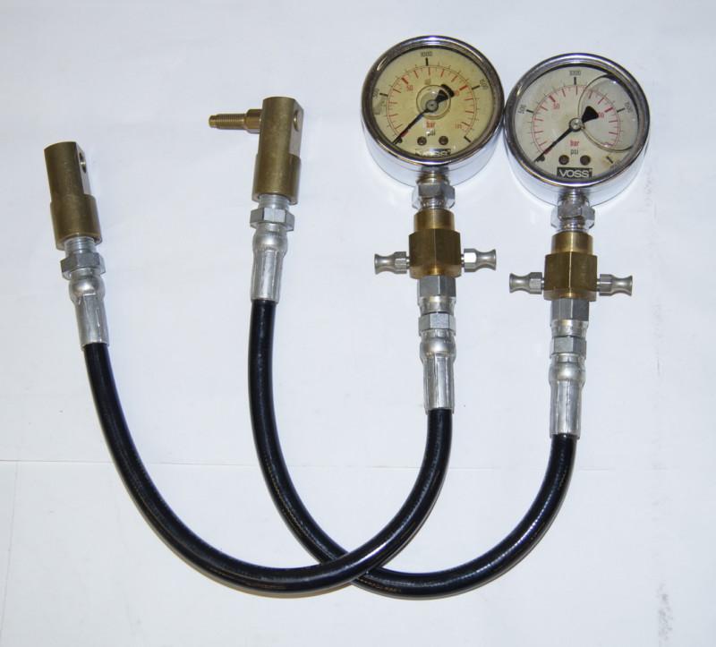 Set of 2 nos voss gauges 0-135 bar / 0-2000 psi (25527)