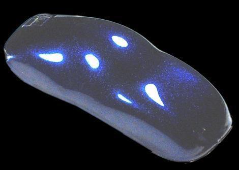 Blue to purple color shifting pearl airbrush-auto paint