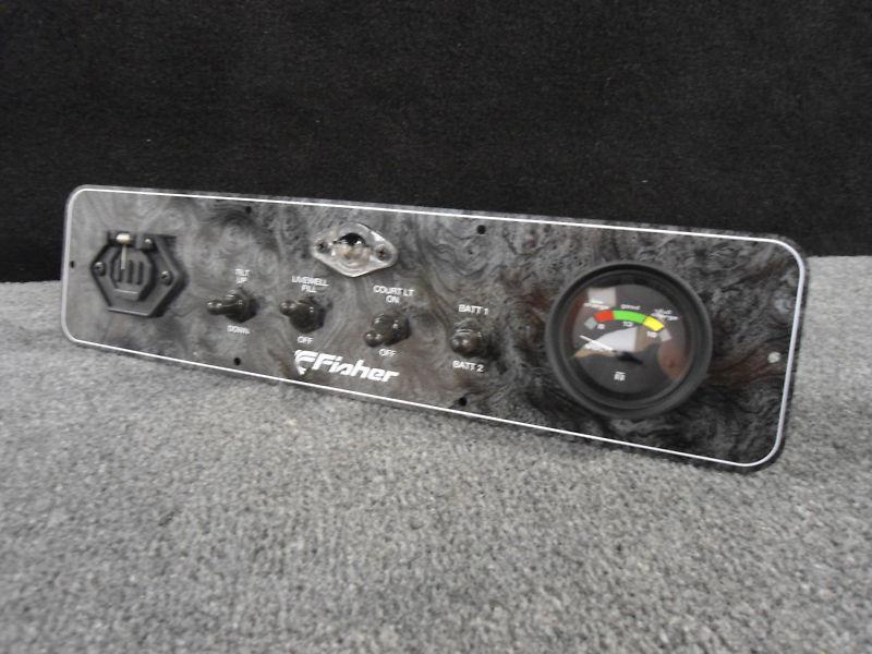 Dash panel with volt gauge and switches by fisher pontoon/fishing  # 5